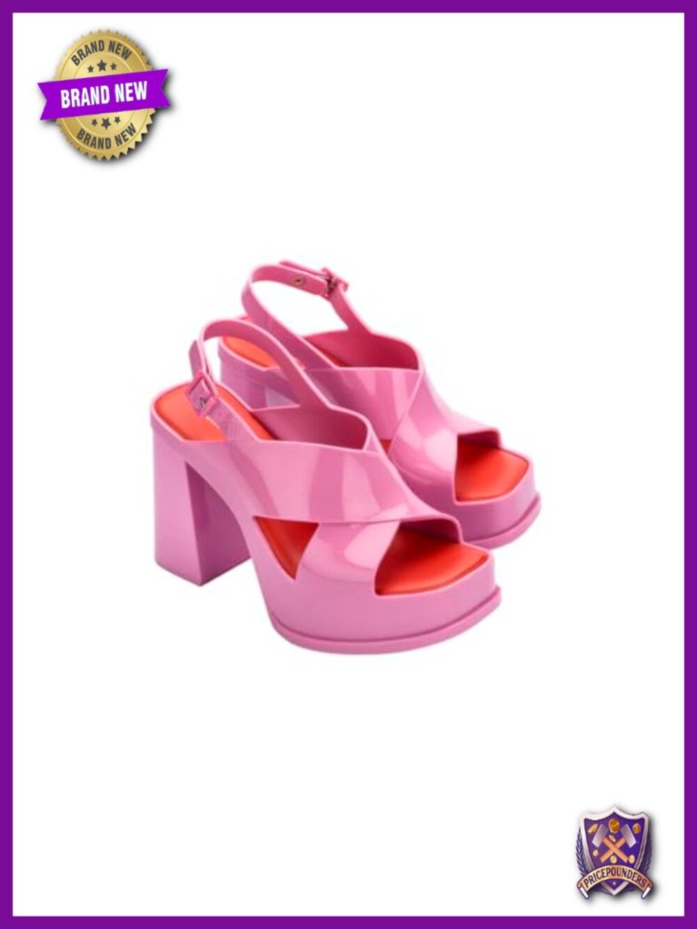 Jelly Dance Heels with Adjustable Strap Platform